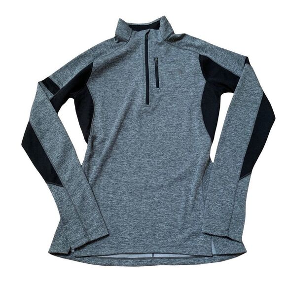 The North Face Sweaters - The North Face Gray Women 1/4 zip sweater Size small